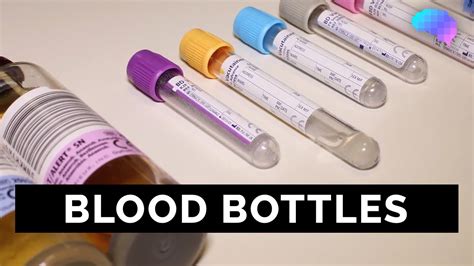 different types of blood bottles